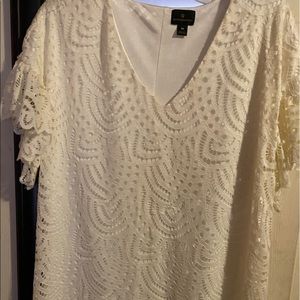 White above the knee dress